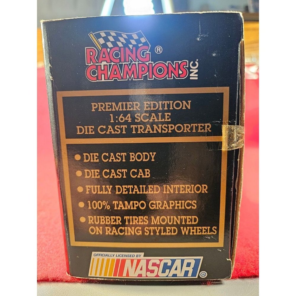 JIMMY SPENCER NASCAR #12 TRANSPORTER BUNDLE w/MATCHING STOCKCAR & PLAYER CARD - Picture 5 of 8
